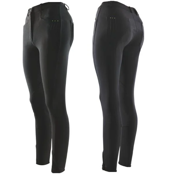 Ekkia Pantalon Equitheme Strass Dama 36 Negru 979430036