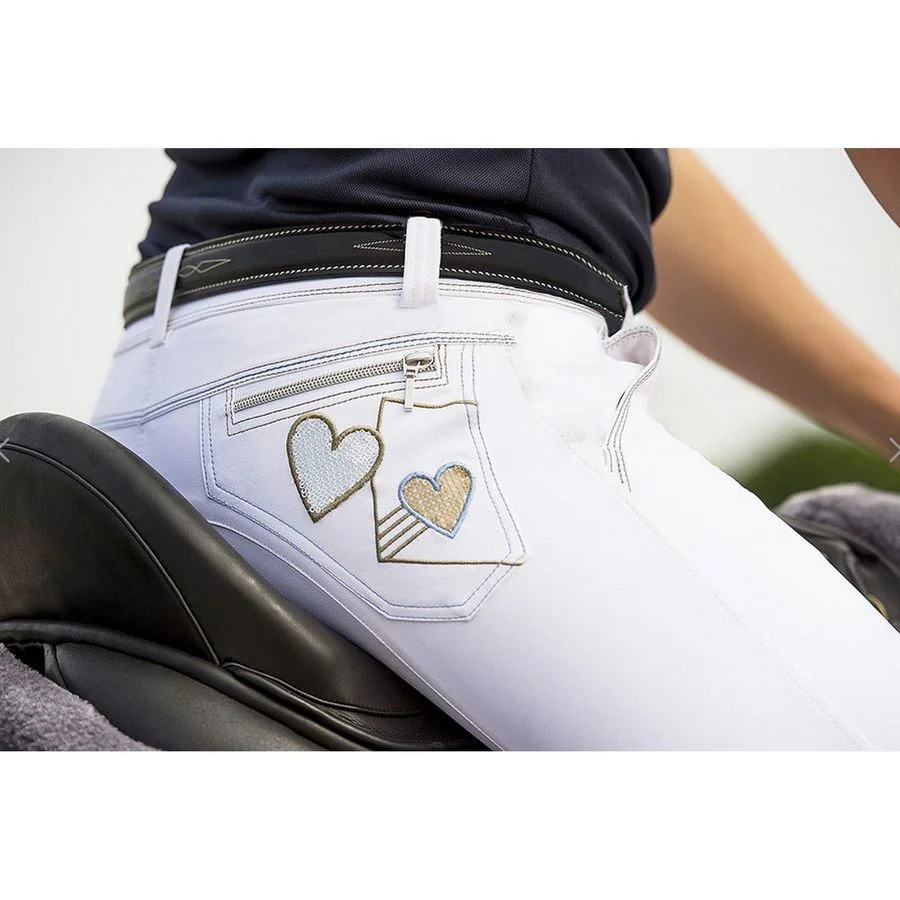 Ekkia Pantalon Equitheme Aqua Dama 38 Bej/Gri 979831538