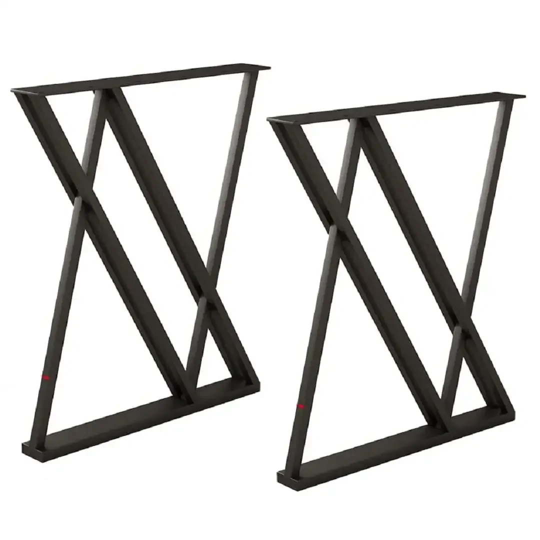 Set Picioare Masa Metal, Homs, Negru, 55X72 cm, 30682