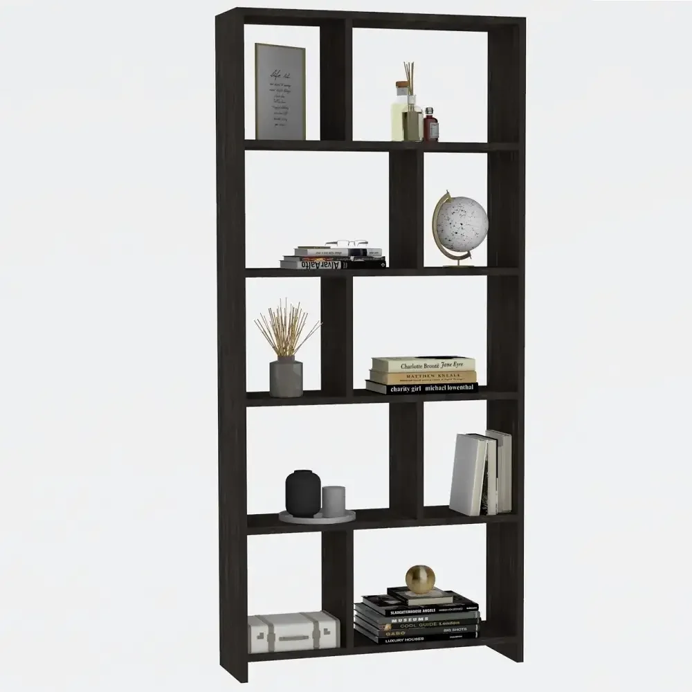 Biblioteca Modern Jordan Culoare Antracit 162 cm