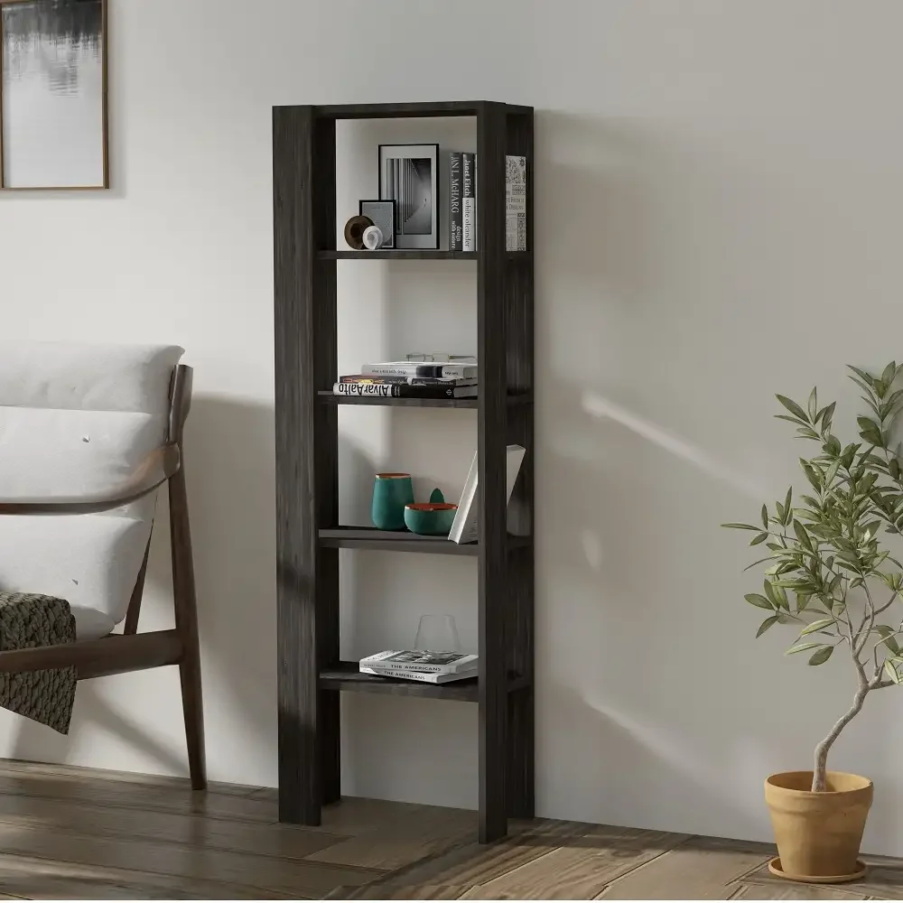 Biblioteca Polly Culoare Antracit 160cm