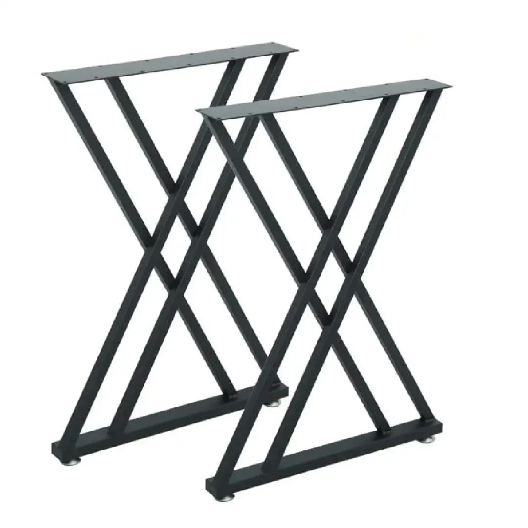 Set Picioare Masa Metal, Homs, Negru, 55X72 cm, 30650