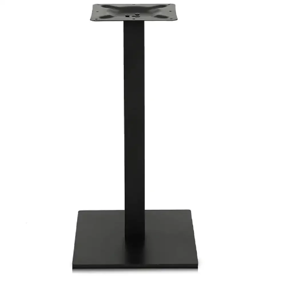 Picioare Metalice pentru Masa 80x80 cm, Negru
