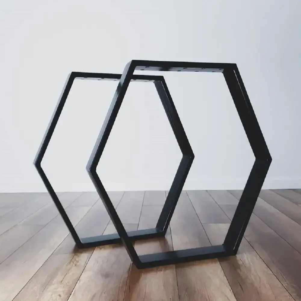 Set 2 Picioare Masă Metal, 80x70 cm
