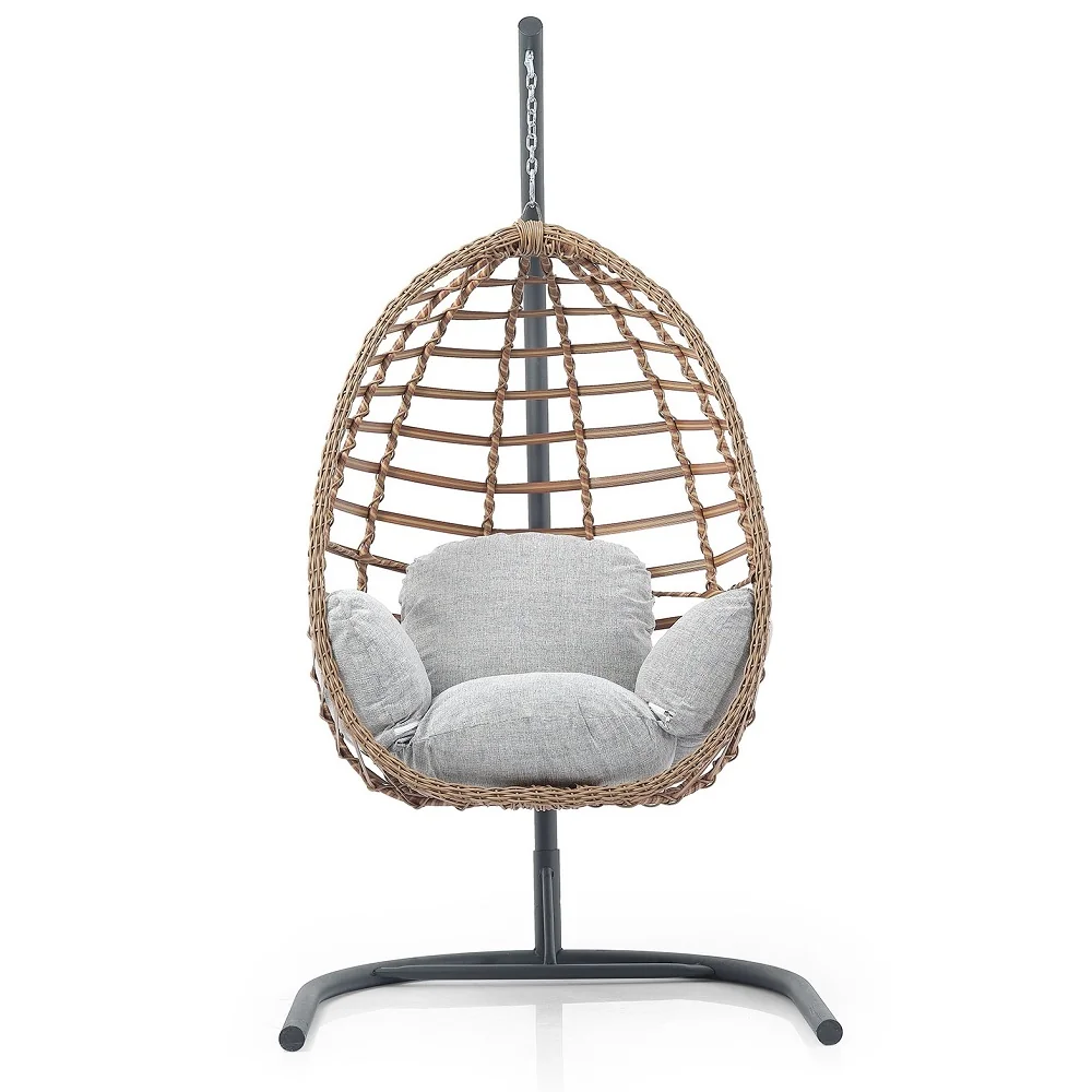 Balansoar Scaun Suspendat Rattan Exterior Interior 205x110x95 cm