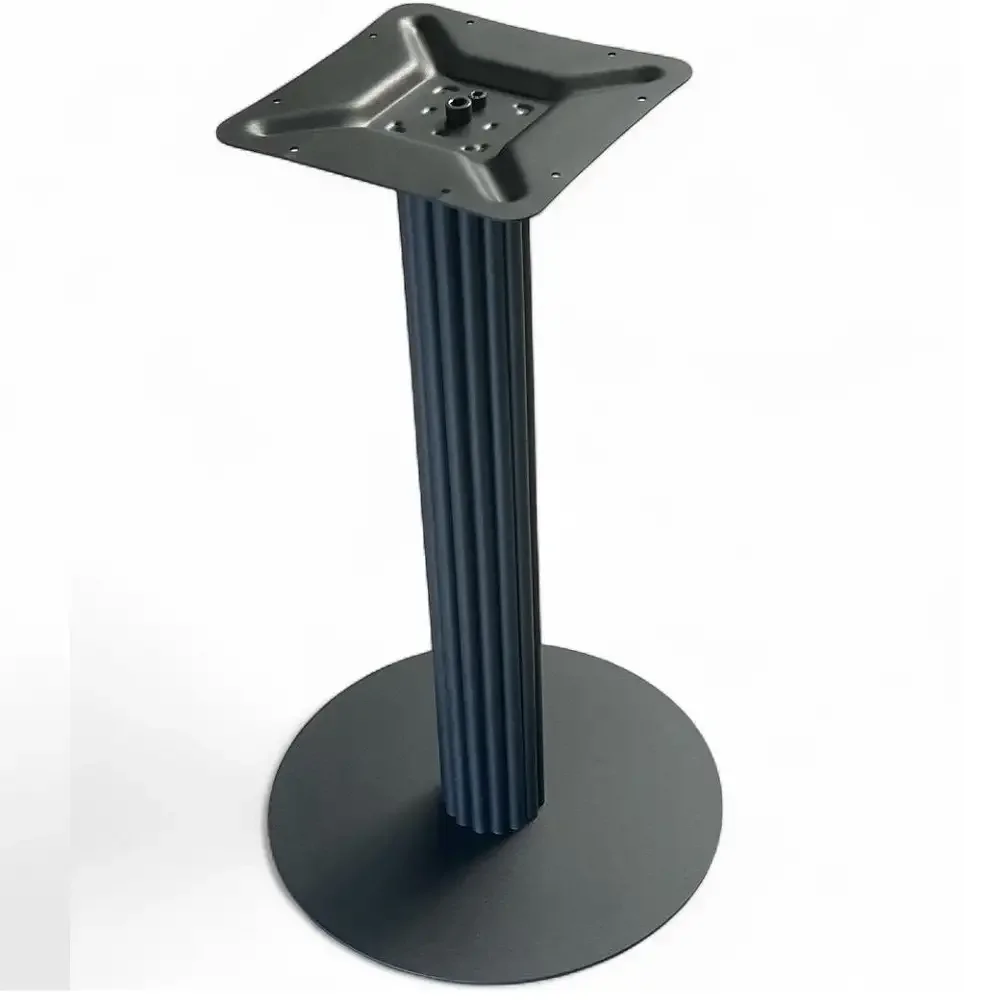 Picioare Metalice pentru Masa Cama, Negru