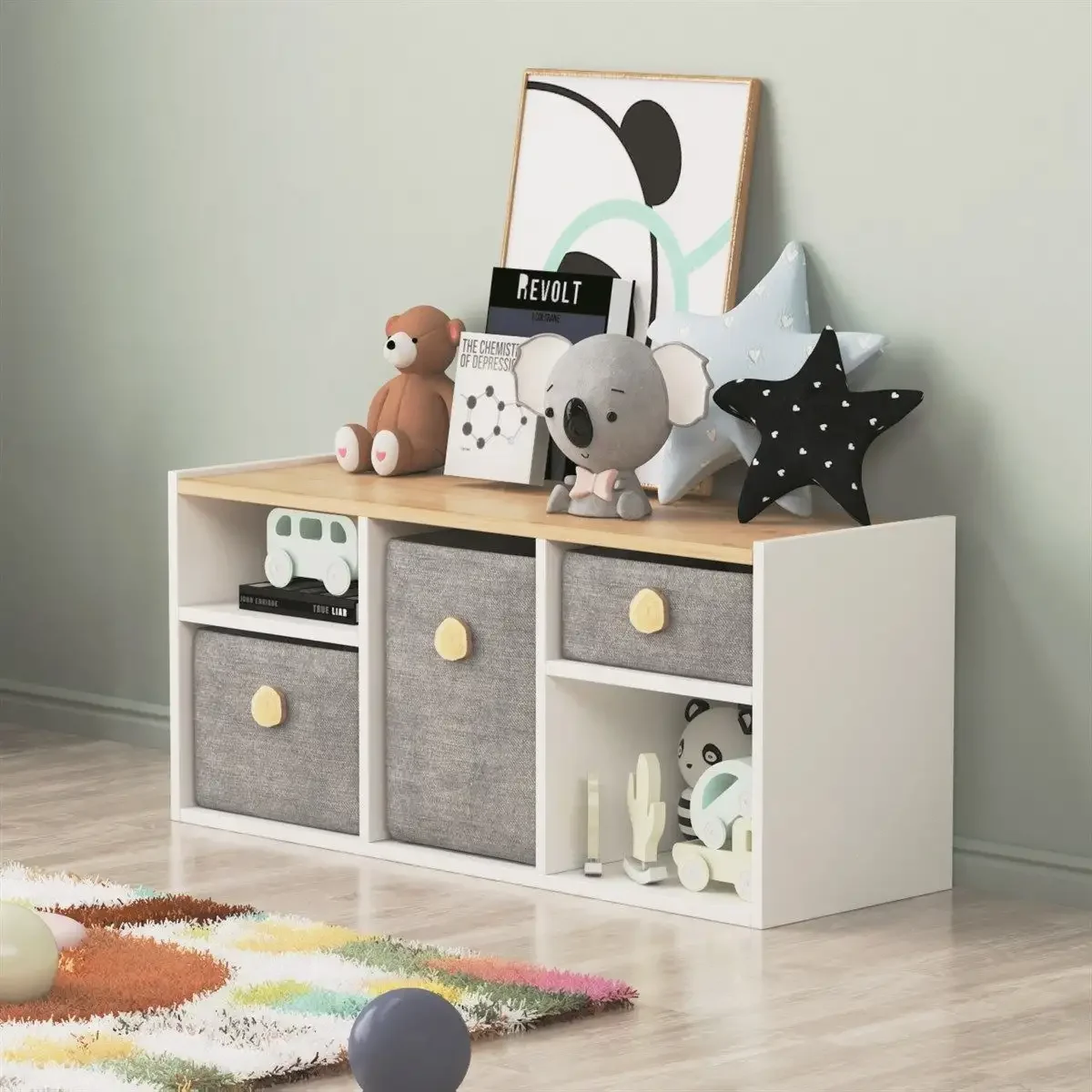 Comoda White Homs, 120 x 35 x 40 cm