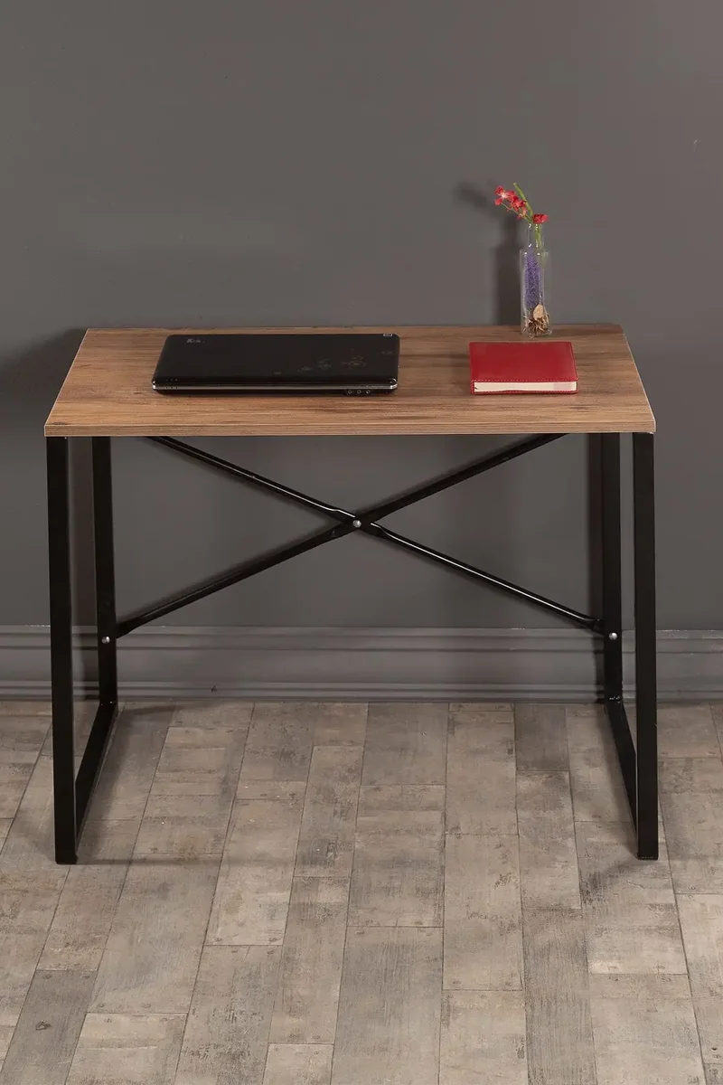 Resigilat:Birou stil industrial Coby Homs, metal/pal, 90x60x70 cm