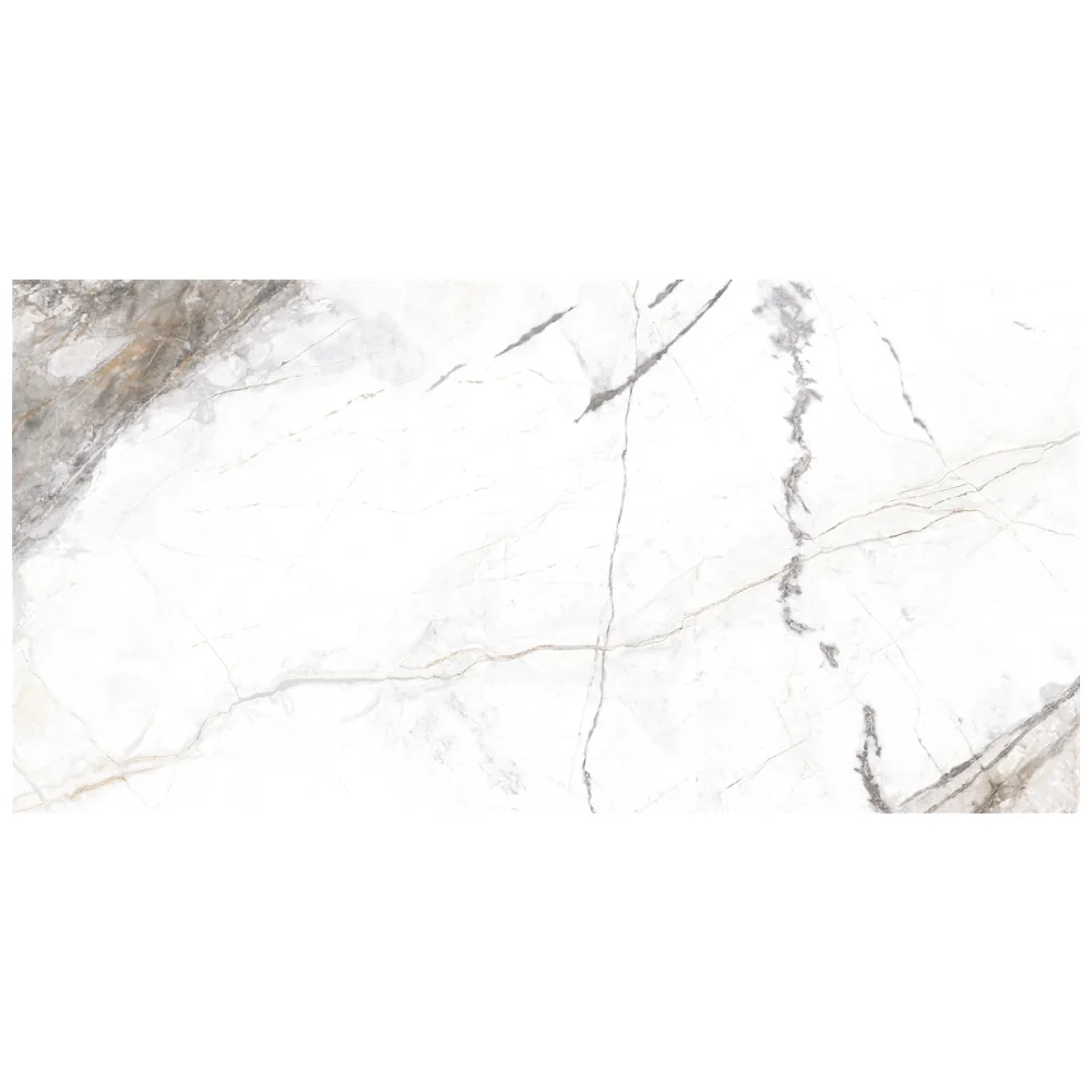 Gresie Exterior / Interior Portelanata Invisible Marble Grey 30 x 60 cm Mata Rectificata Tip Marmura