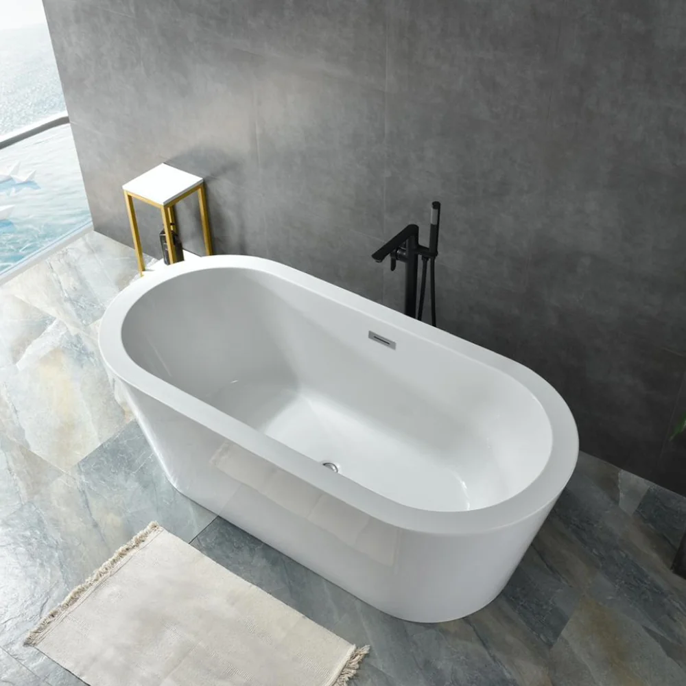 Cada Baie Freestanding Bella WB-814 Acril 170 x 80 x 58 cm Alb