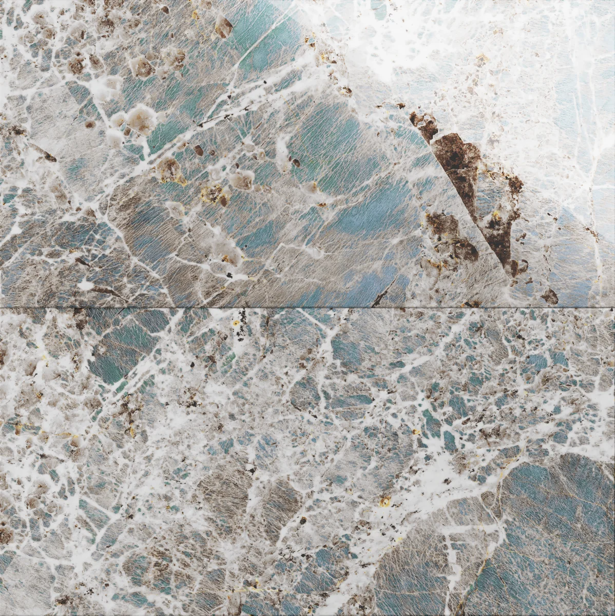 Gresie Exterior / Interior Portelanata Amazonite 60 x 120 cm Lucioasa Rectificata Tip Marmura