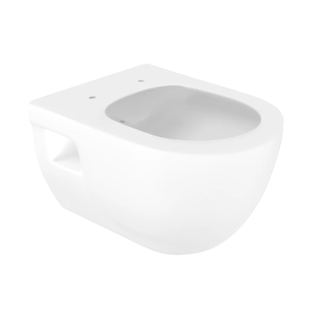 Vas WC Suspendat Rimless Celesta Brillo 53 x 35.5 cm Ceramica Alb Mat