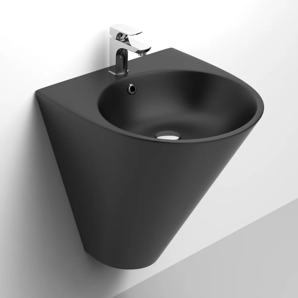 Lavoar Baie Suspendat Celesta Egea 48 x 58 x 52.5 cm Negru Mat