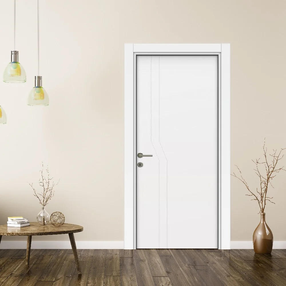 Usa De Interior Din MDF Lacuit Premia 1036 Model L 007 Alb 2010/800 mm