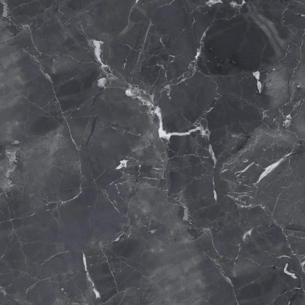 Gresie Exterior / Interior Portelanata Black Marble 58 x 58 cm Lucioasa Rectificata Tip Marmura