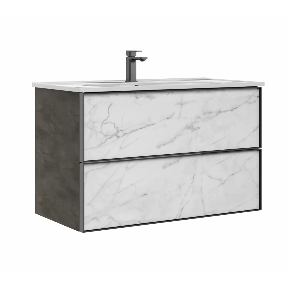 Set Mobilier Baie Orka Lucca 3 Piese Irony 100 Cm