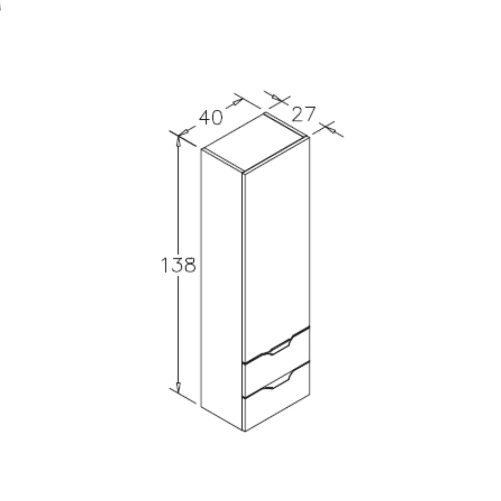 Dulap Baie Suspendat Orka Vento Dublin 40x138 cm