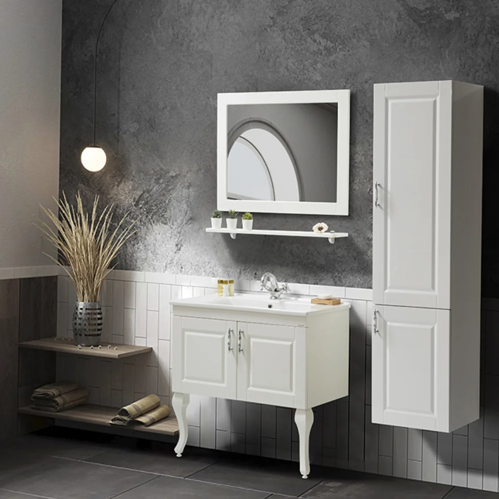 Dulap Baie Suspendat Virgo Alb 40x163 Cm