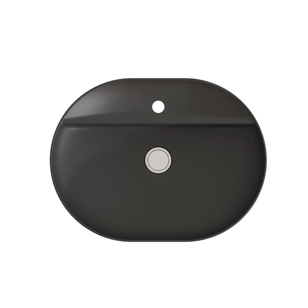 Lavoar Baie Pe Blat Celesta Vista 60 x 45 x 11.5 Cm Ceramica Antracit Mat
