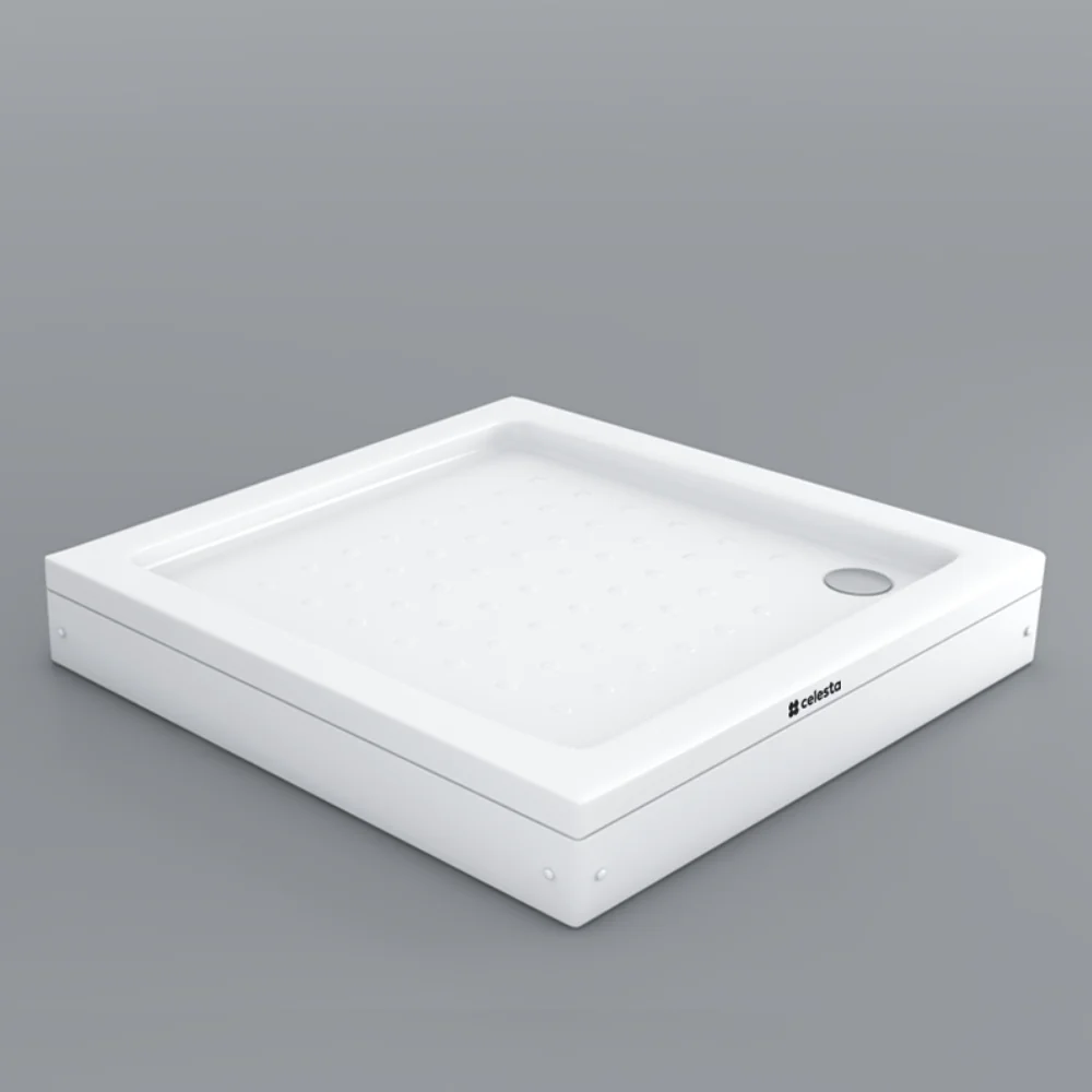 Cadita De Dus Patrata Celesta Acril 90 x 90 x 15 cm