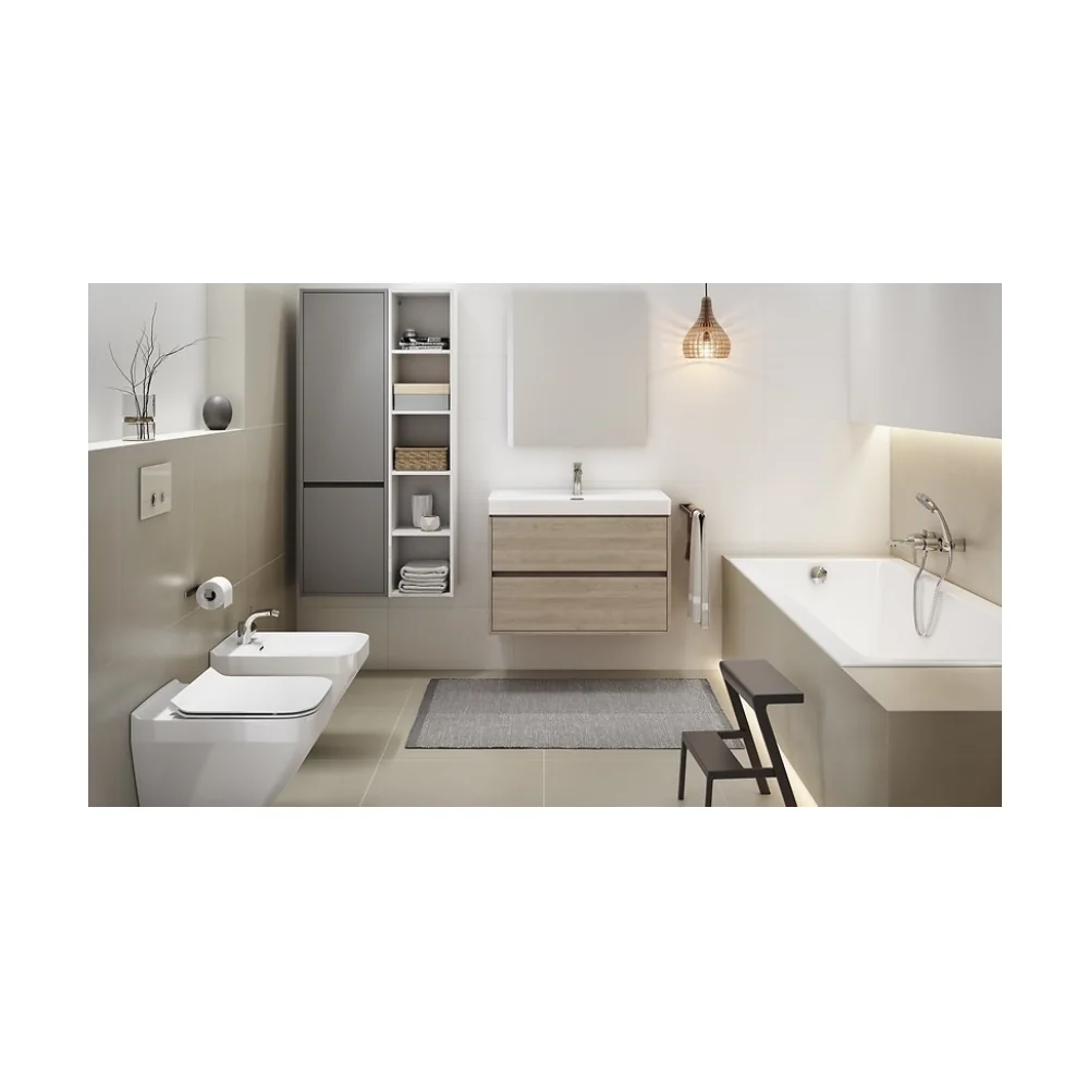 Masca Chiuveta / Lavoar Baie Crea S924-009 Pentru Lavoar 80 cm Stejar
