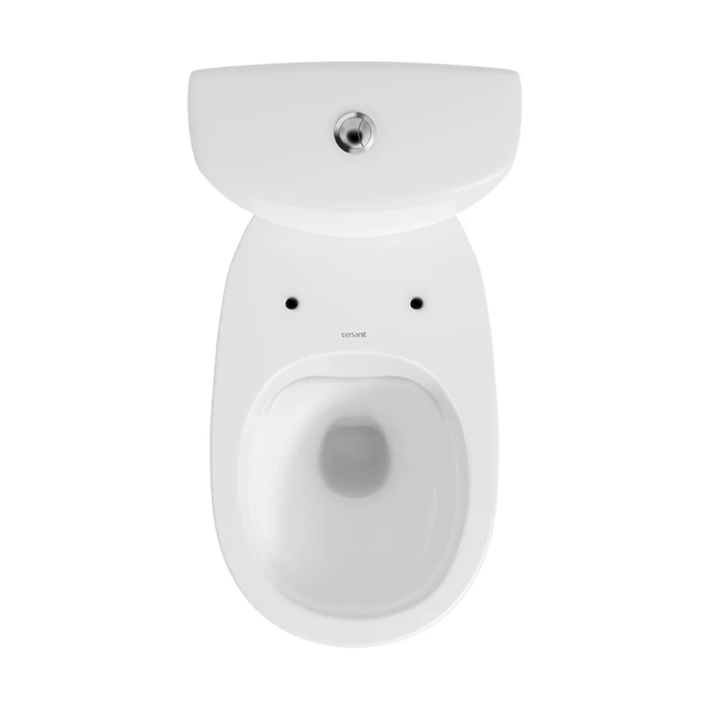 Set Vas WC Pe Pardoseala Rimless Cu Rezervor Cersanit 613 Arteco + Mecanism Si Capac Duroplast Cu Soft Close K667-052