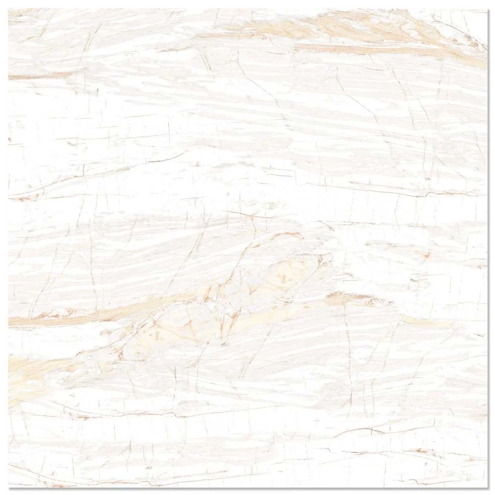 Gresie Exterior / Interior Portelanata Valencia White 45 x 45 cm Lucioasa Tip Marmura