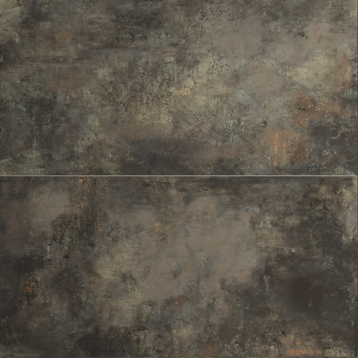 Gresie Exterior / Interior Portelanata Underground Brown 60 x 120 cm Mata Rectificata Aspect Ciment