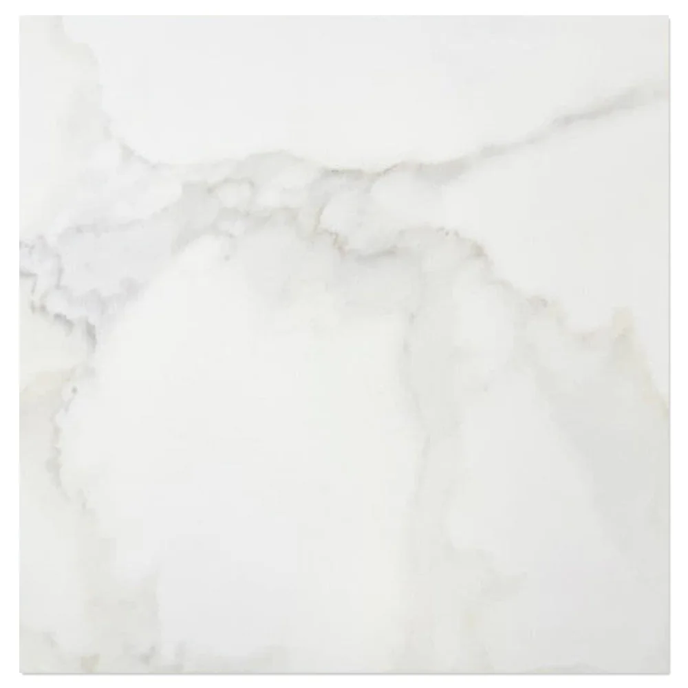 Gresie Exterior / Interior Portelanata Benicarlo White 45 x 45 cm Lucioasa Tip Marmura
