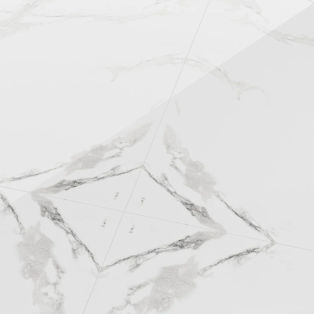 Gresie Portelanata Exterior / Interior Carrara White Bookmatch A 60 X 120 Cm Lucioasa Rectificata Tip Marmura