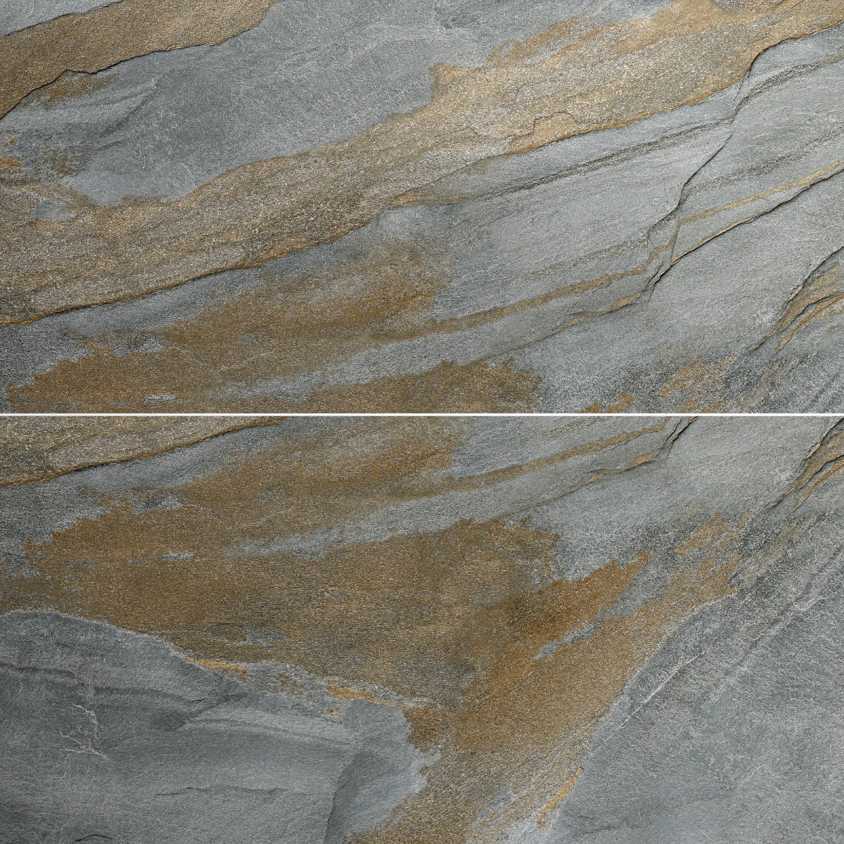 Gresie Antiderapanta Exterior / Interior Slate Grey 60 x 120 cm Mata Portelanata Rectificata Aspect Ciment