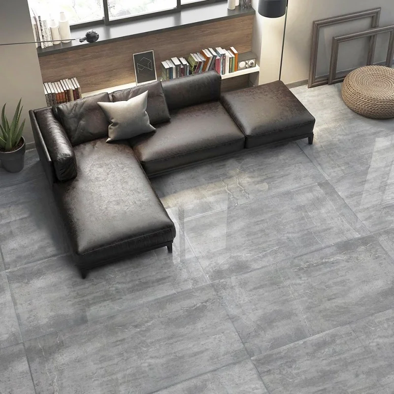 Faianta Rectificata Fossil Dark Grey 30 x 75 Lucioasa