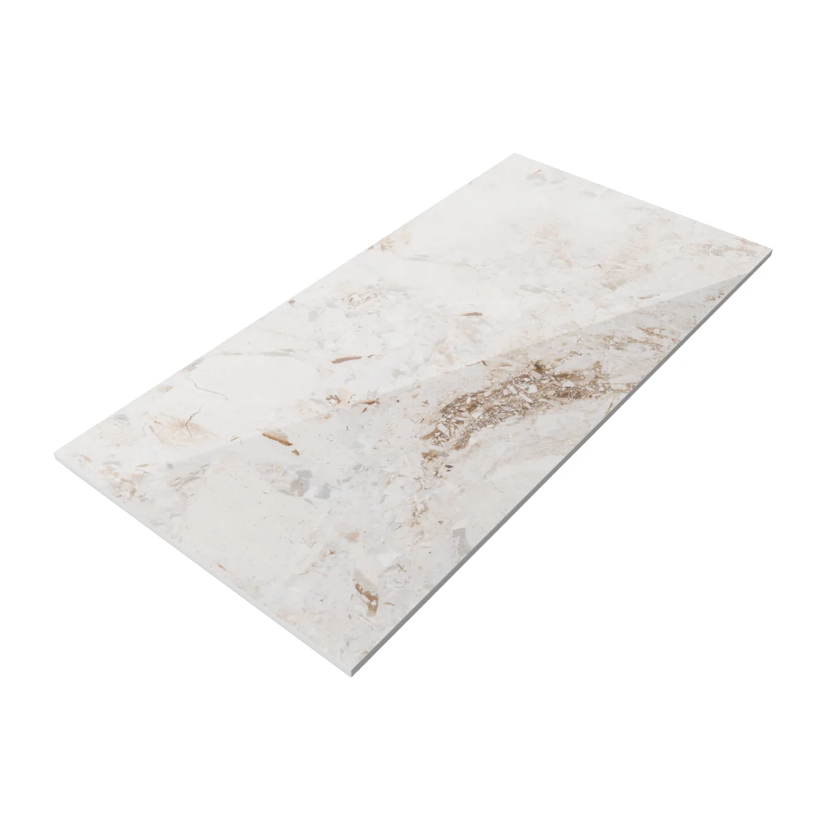Gresie Rectificata Exterior / Interior Era Stone White 60 x 120 Cm Lucioasa Portelanata Tip Piatra Naturala