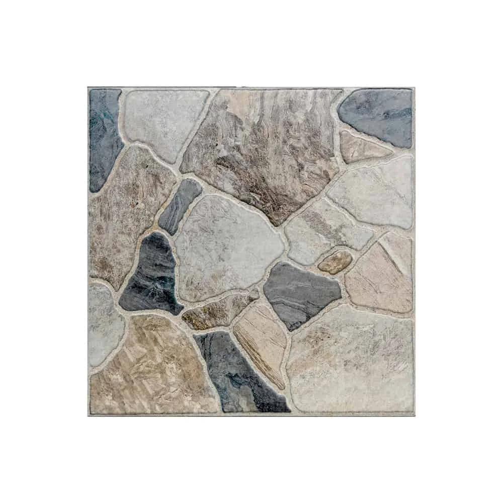Gresie Exterior / Interior Portelanata Valley Stone Green 45 x 45 cm Mata Tip Piatra
