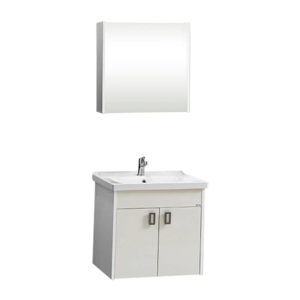 Set Mobilier Baie Mira Suspendat 3 Piese Alb 65 cm