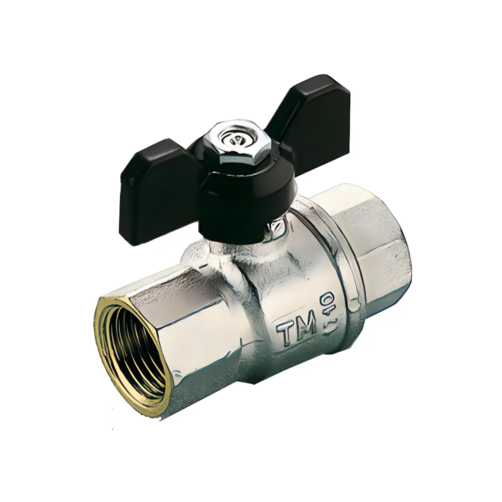 Robinet Sfera Apa Uragano F/F 3/4' Fluture Negru Tiemme
