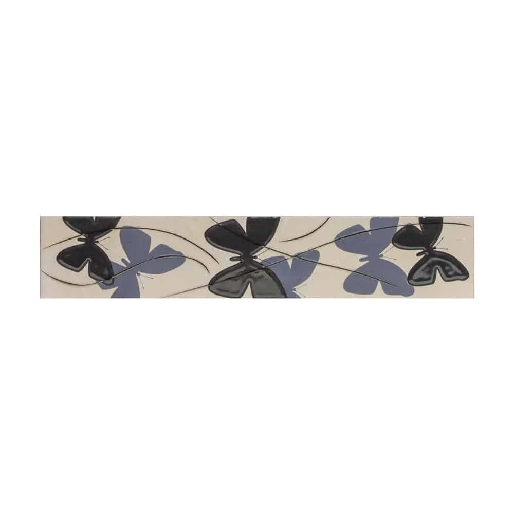 Brau Decorativ Faianta Baie / Bucatarie Tropicca Blue 7.5 x 40