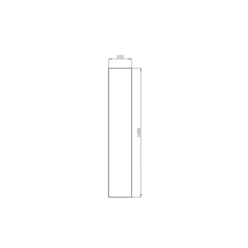 Dulap Baie Suspendat Cersanit Crea S924-024 Stejar 40x140 Cm