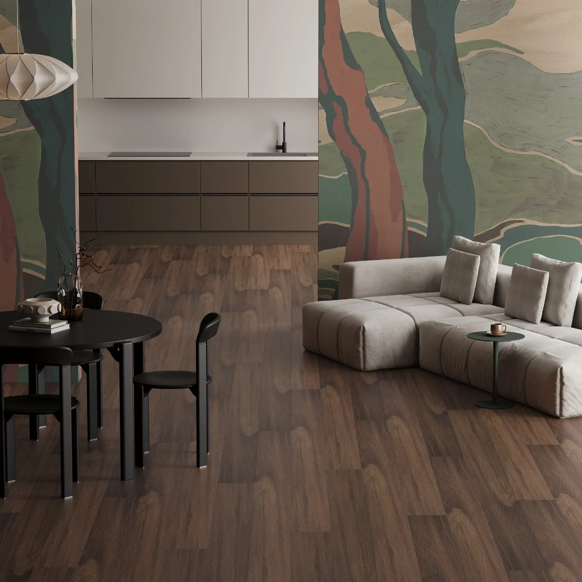 Parchet Laminat Elegance Noyer Walnut 8 mm Clasa 32 AC4 Maro Închis