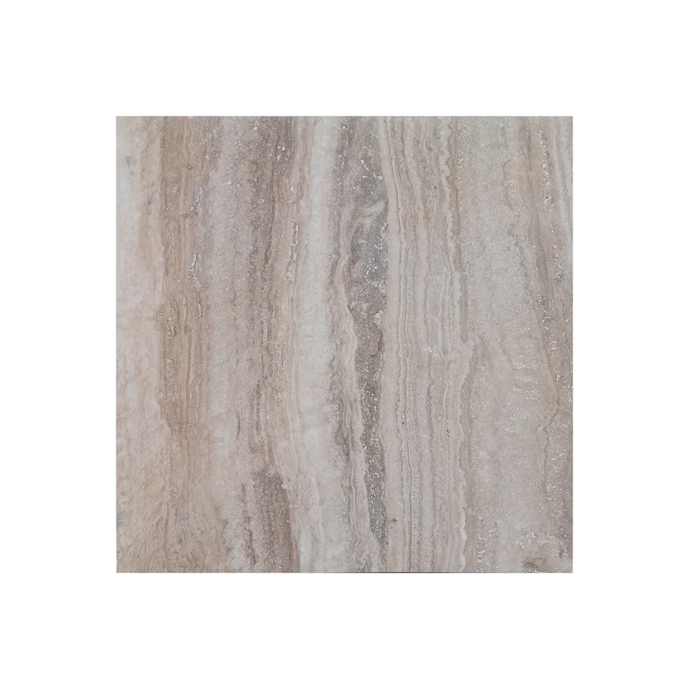 Gresie Exterior / Interior Portelanata Travertino Marfil 60 X 60 Cm Lucioasa Rectificata Tip Piatra Naturala