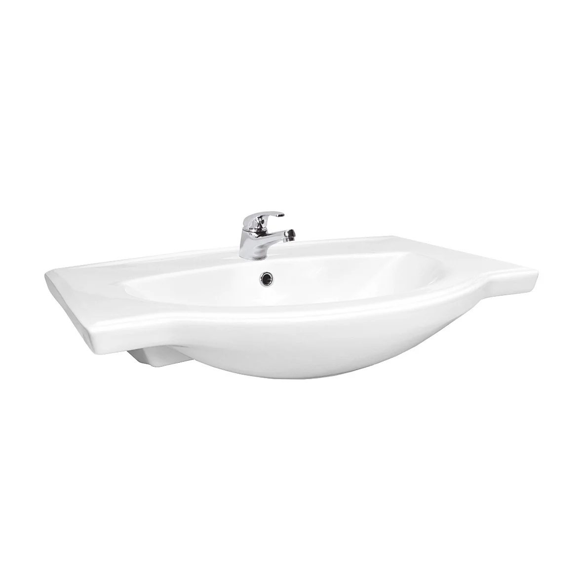 Lavoar Incastrat Cersanit Emilia K108-001 70 cm Alb