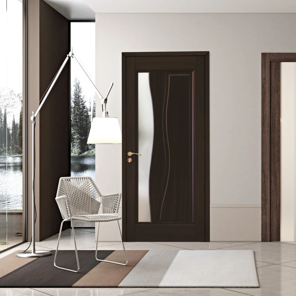 Usa Lemn Interior Gama Combi Cu Geam KMC 323 2000/600 Wenge