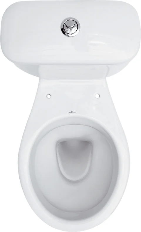 Set Vas WC Pe Pardoseala Cu Rezervor Cersanit Compact President P010 + Mecanism Si Capac Poilietilena K08-028-EX3