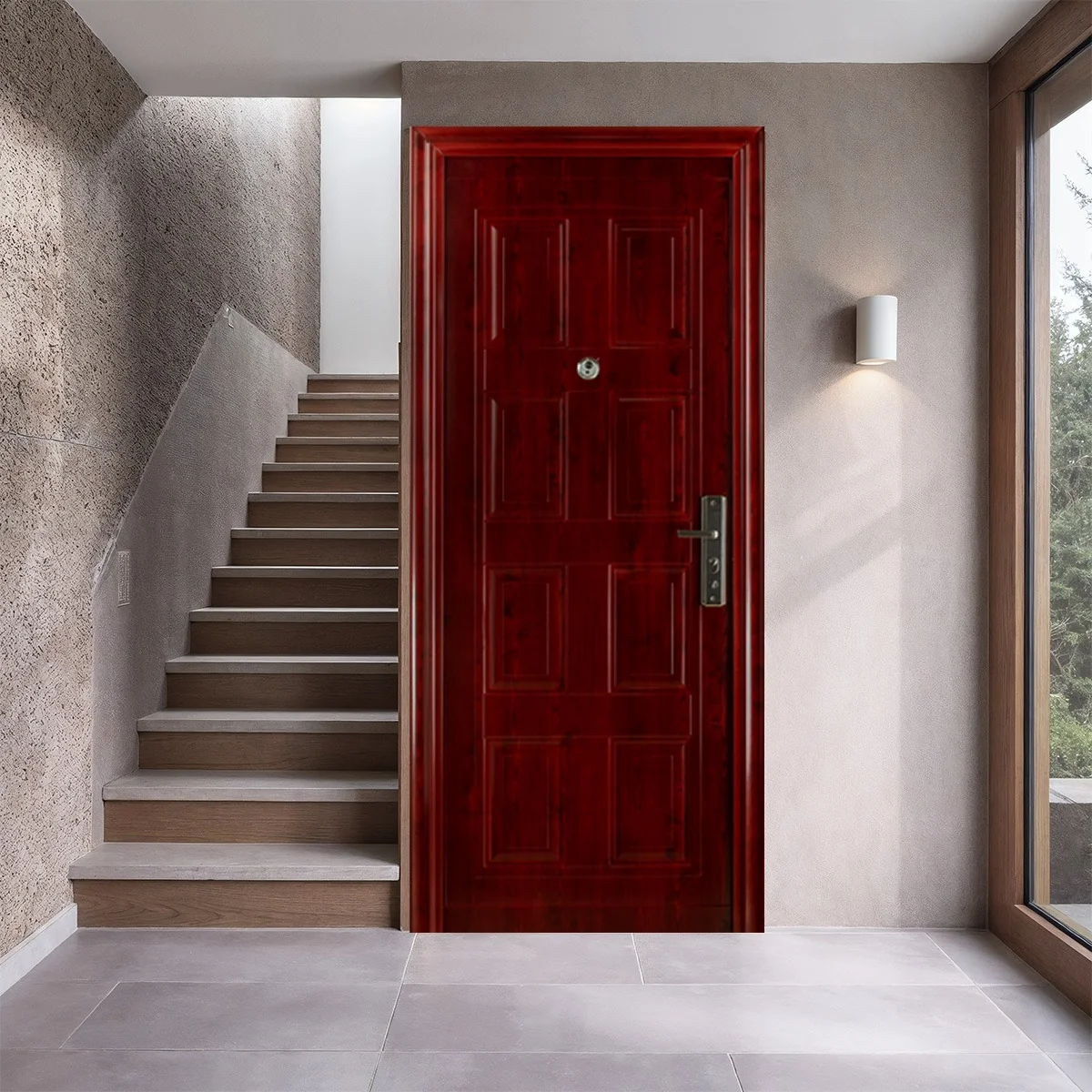 Usa Metalica Intrare REG 36 Maro 86 x 205 Cm Stanga