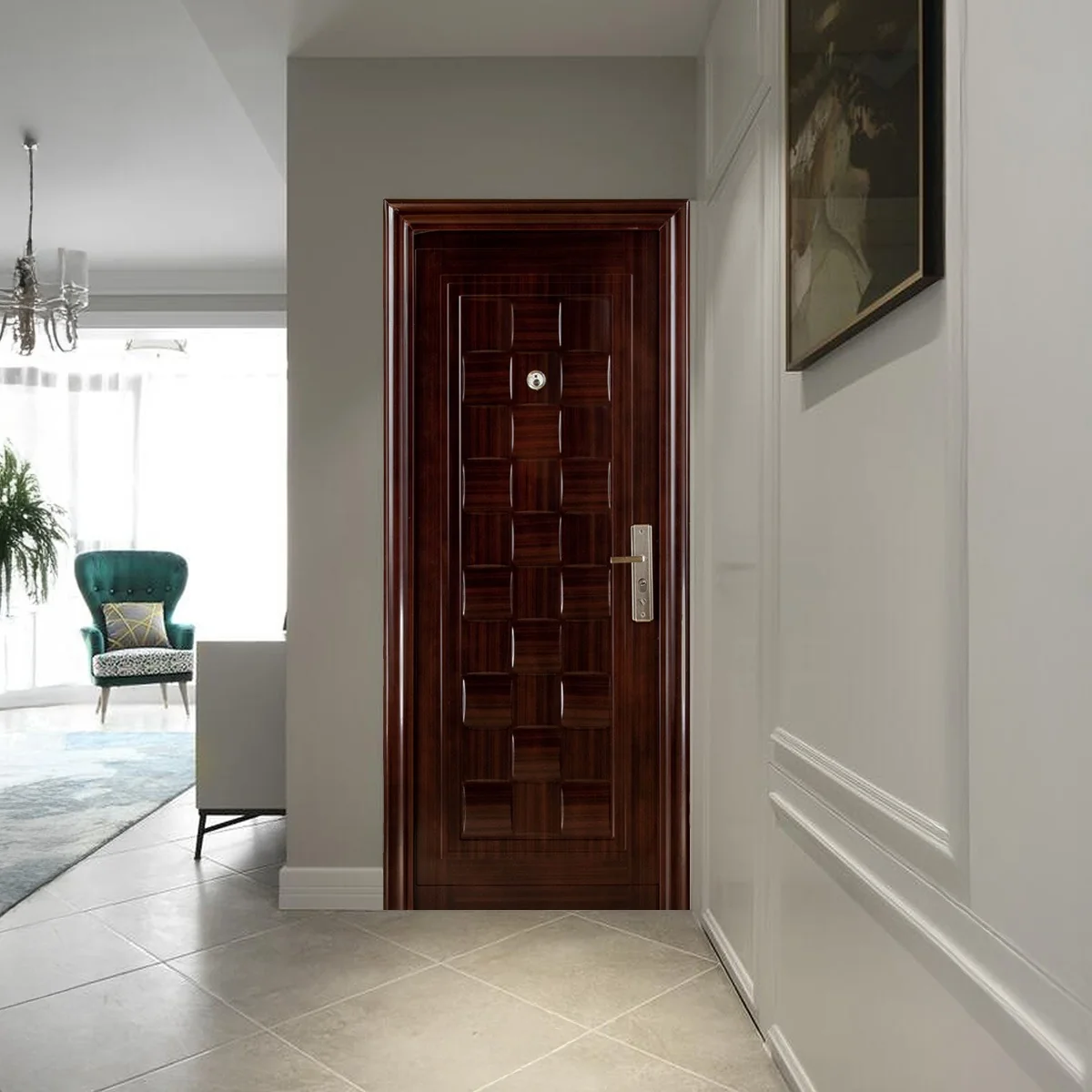 Usa Metalica Intrare REG 02 Maro 86 x 205 Cm Stanga