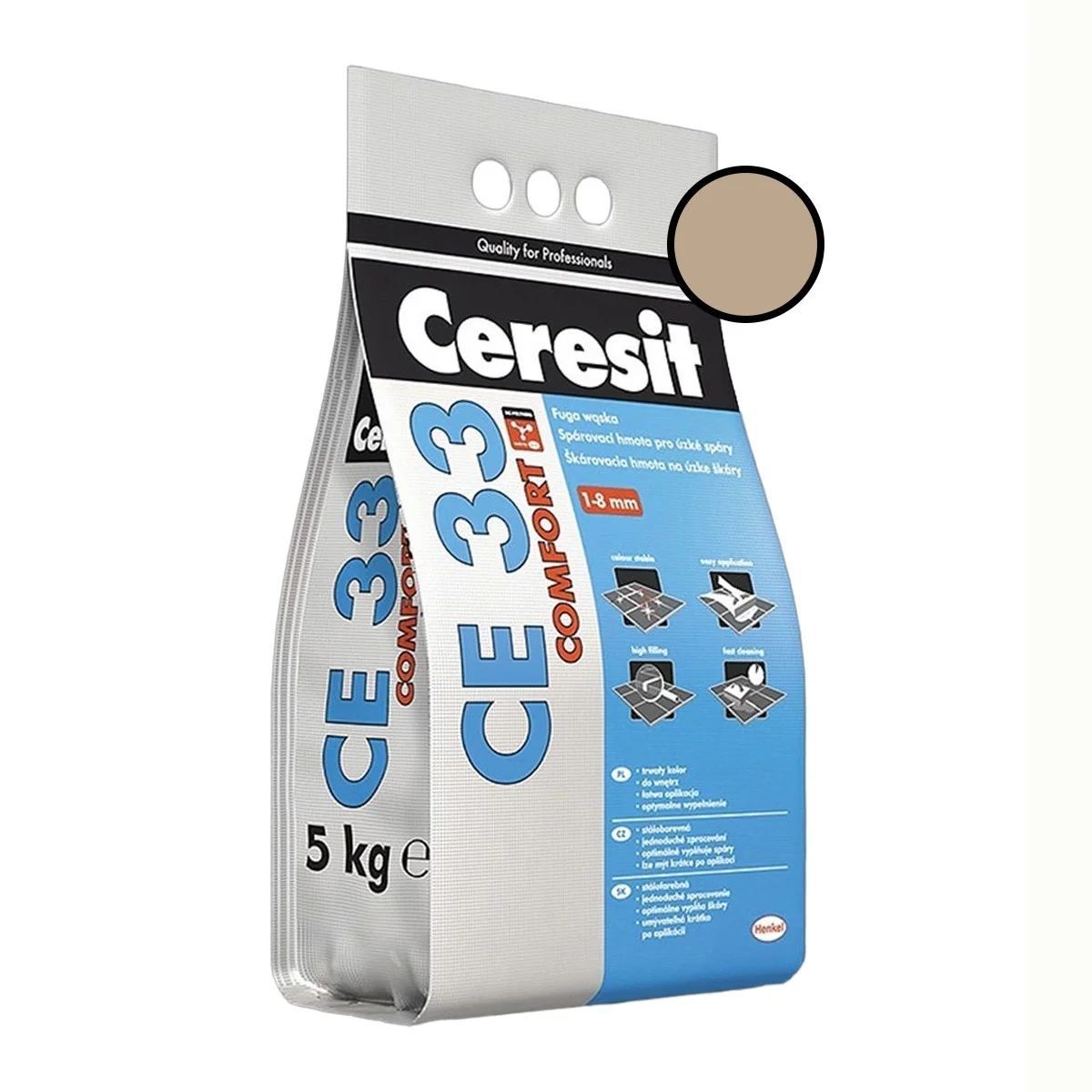 Chit De Rosturi Gresie Si Faianta Ceresit CE 33 Bahama 5 Kg