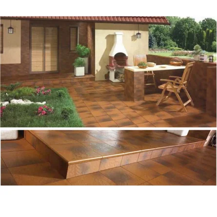 Klinker Placa Sub Grinda Structurala Semir Brown Portelanat 30 x 14.8