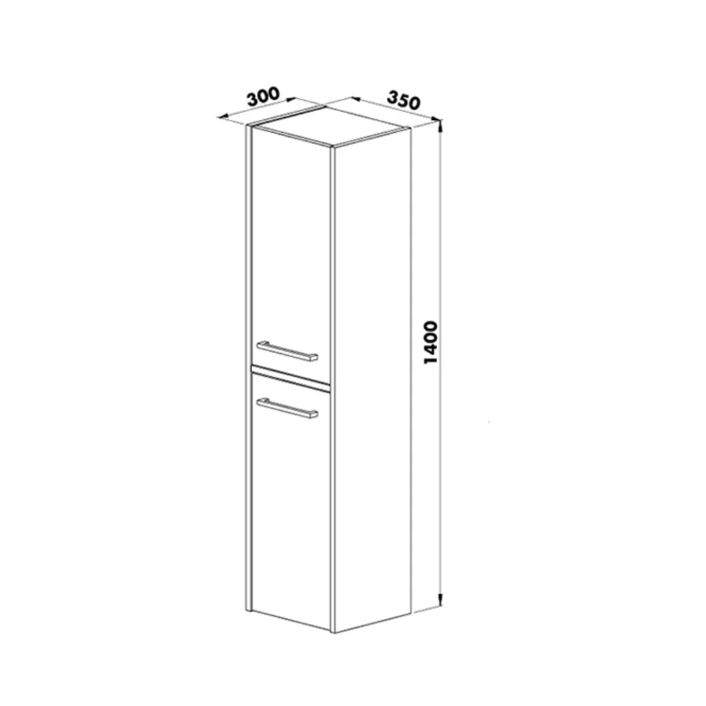 Dulap Baie Suspendat Sofia Verde 140 cm