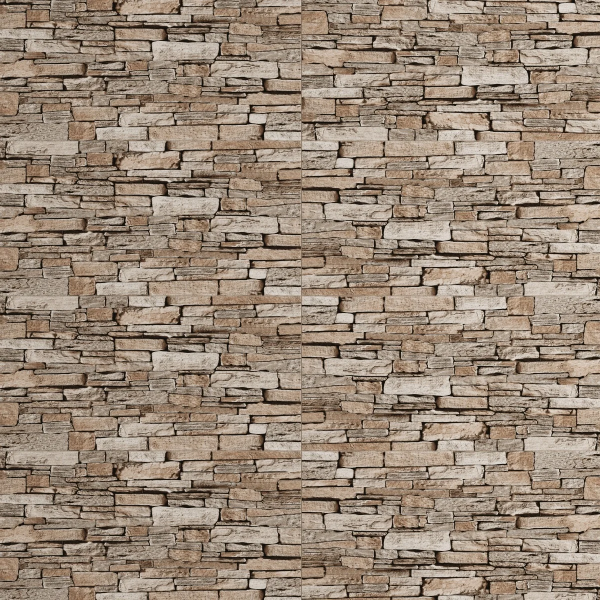 Gresie Exterior / Interior Antiderapanta Piga Brown 30 X 60 Cm Mata Portelanata Tip Piatra
