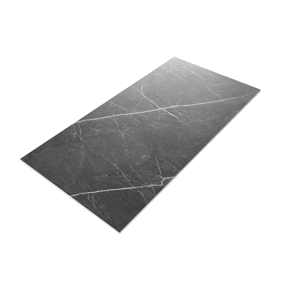 Gresie Portelanata Exterior / Interior Armany Grey 60 x 120 cm Mata Rectificata Tip Marmura